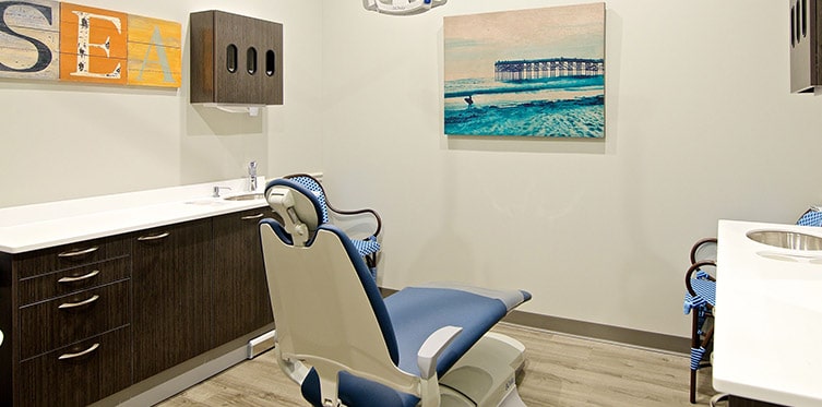 dental chair in dental office